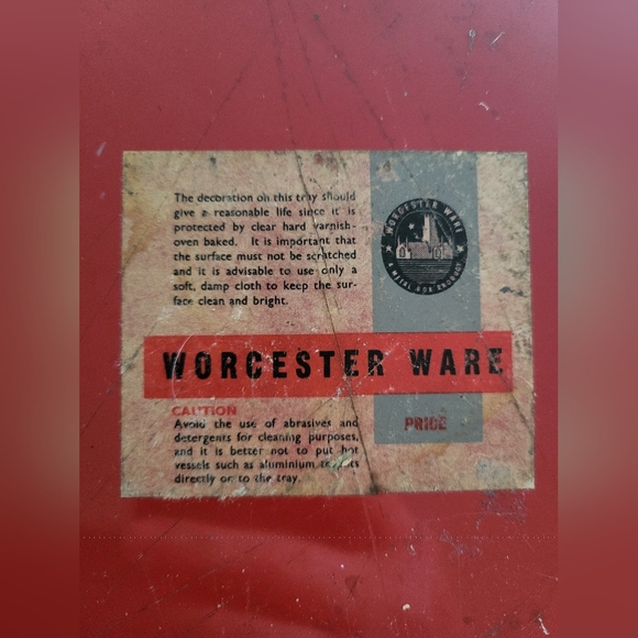 Vintage 1964 Beatles Worcester Ware Metal Tray - Original Label - - Picture 2 of 7